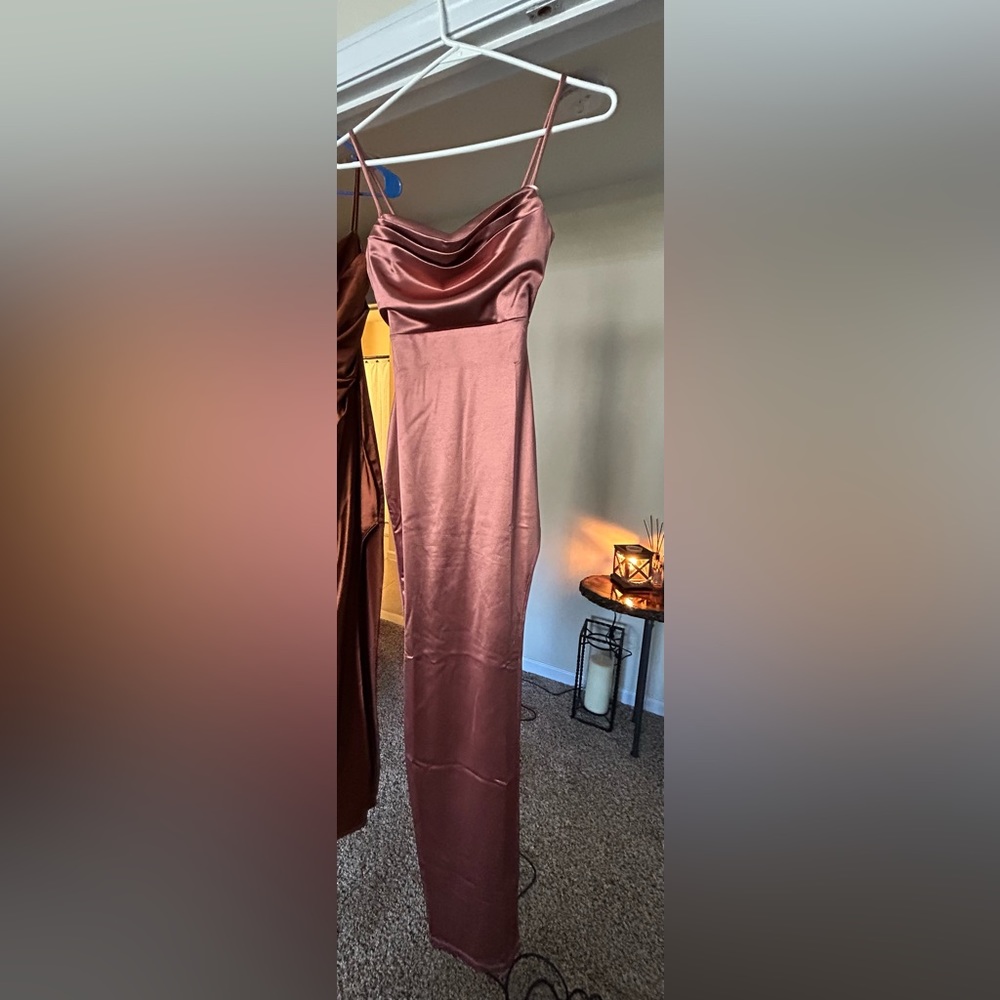 High slit long dress